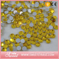 SS10 wholesale citrine fashion strass accessories non hotfix stones